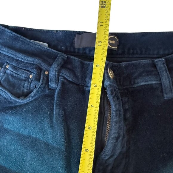 AW2003 Just Cavalli Obscure Velvet Shadow Pants stretchy size 29 - Picture 8 of 12